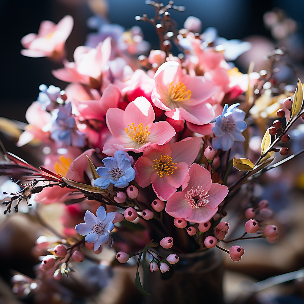 Itinai.com a beautiful bouquet from the top closeup of virgin 6456aa88 0709 4bec aee6 5896defb41ac 0