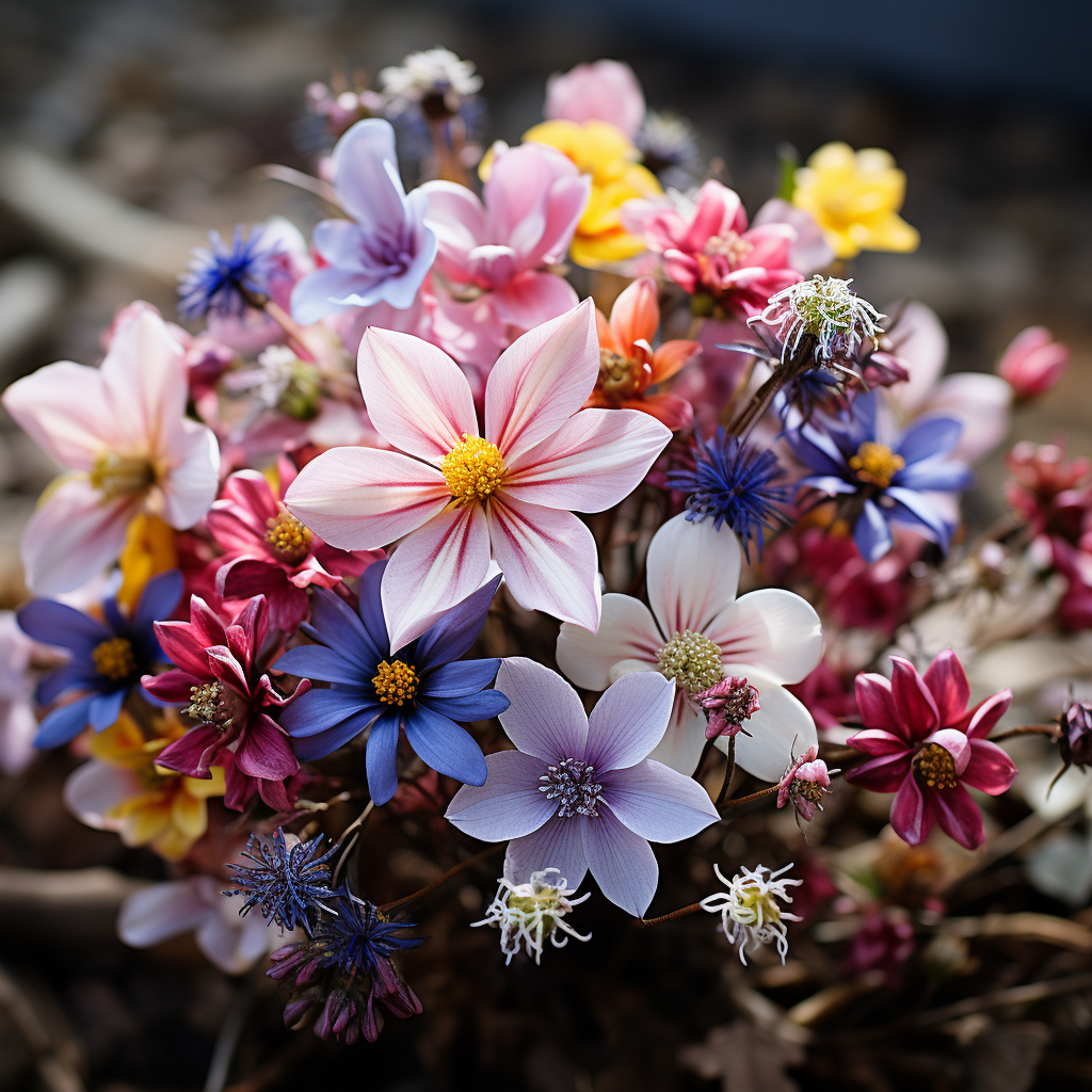 Itinai.com a beautiful bouquet from the top closeup of virgin b6ffe12d 9875 4e53 a846 38d9820755f8 2