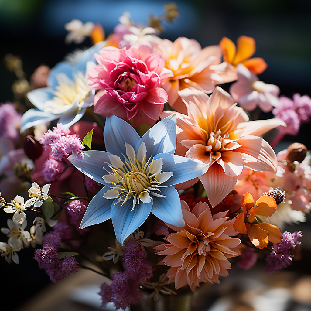 Itinai.com a beautiful bouquet from the top closeup of virgin b6ffe12d 9875 4e53 a846 38d9820755f8 3