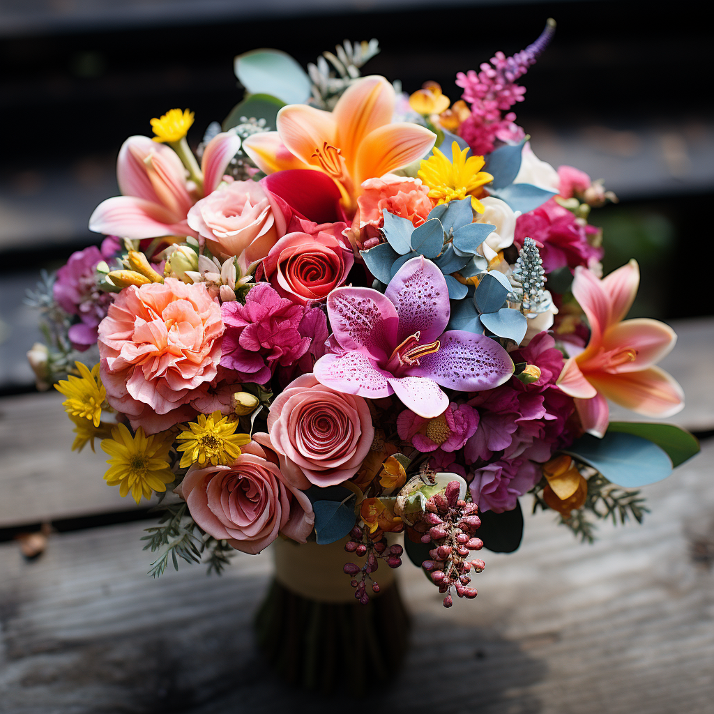 Itinai.com a beautiful bouquet from the top closeup of virgin eeae5c8a 2148 4110 a5d7 f1eff5012c77 3